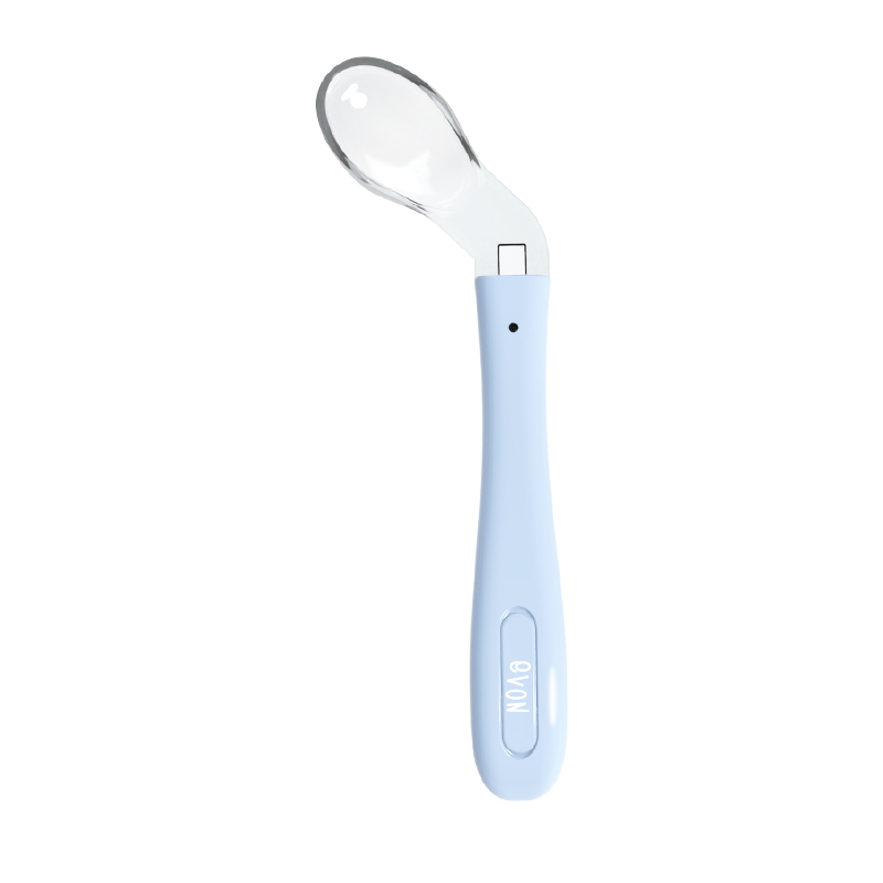 Curved Baby Spoon- Mango & Wave – Fawn & Doe Baby Co.