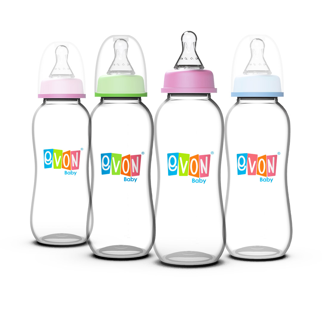 evon baby feeding bottle with handle 250ml