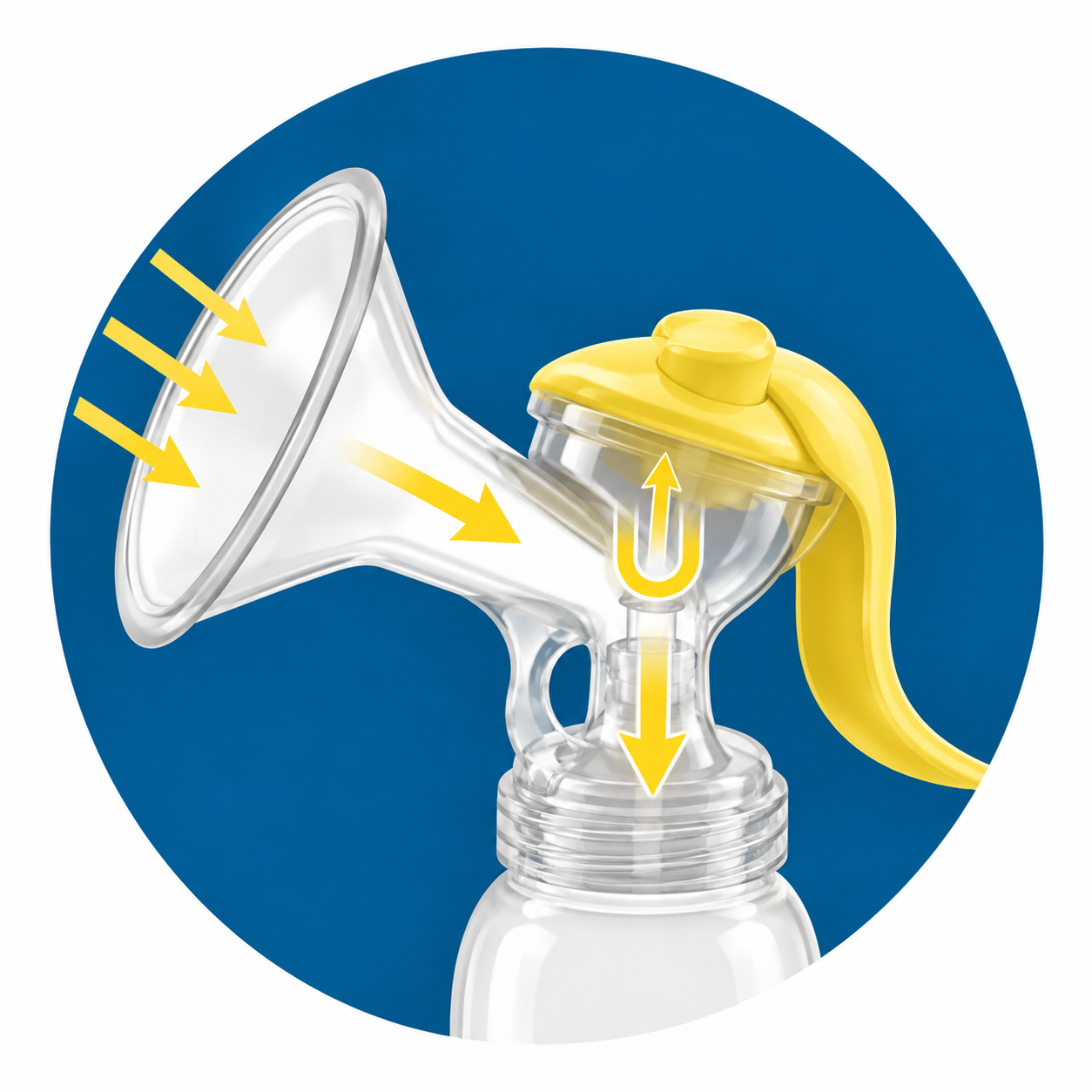 EVON Baby Manual Breast Pump with Bottle