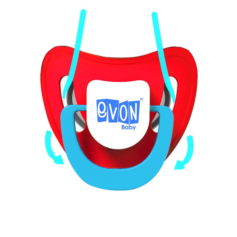 EVON Baby Ultra Air Pacifier 0-3 Months (Rounded Shape)