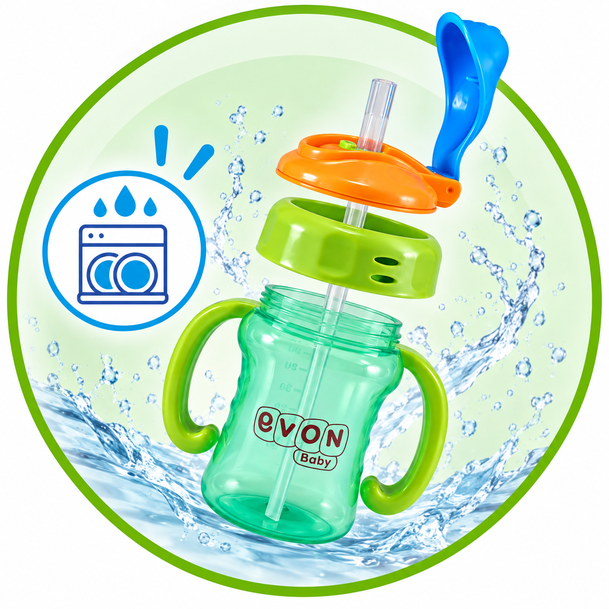 EVON Baby Juice Straw Cup