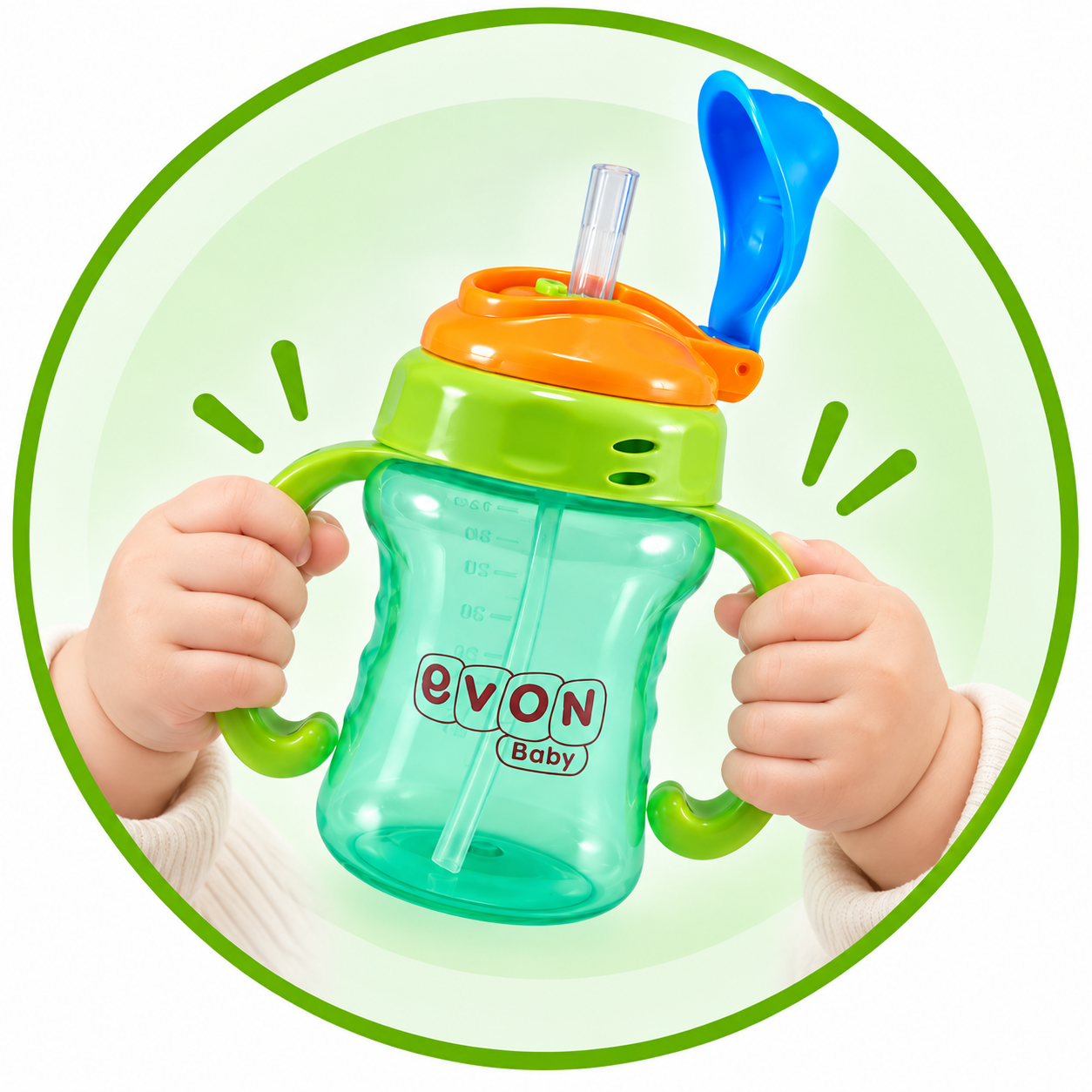 EVON Baby Juice Straw Cup