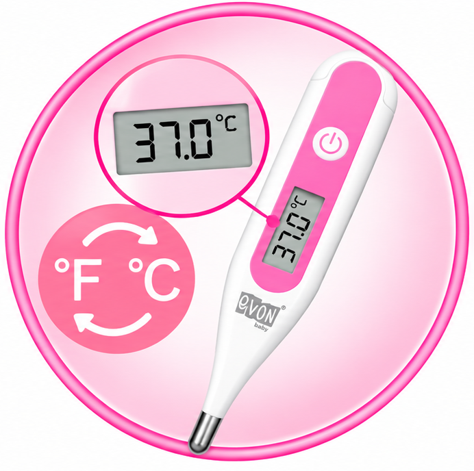 Evon Baby Digital Thermometer – Classic Design