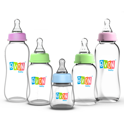 Evon anti-colic baby bottles and nipples